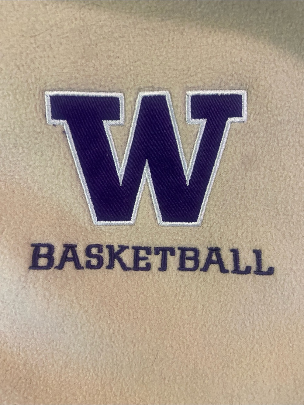 Nike Yellow and Black University of Washington UW Basketball Fleece Jacket - Picture 4 of 5